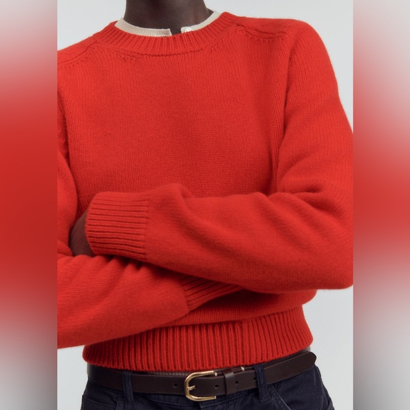 &daughter rosh red wool crewneck in large - Picture 3 of 5